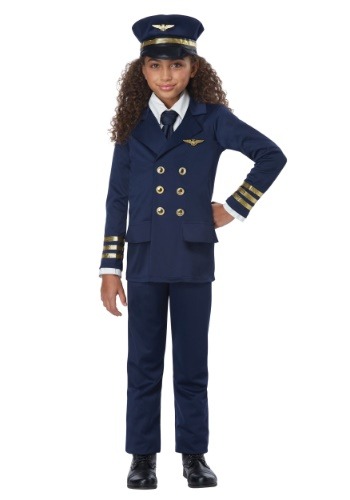 Click Here to buy Airline Pilot Kids Costume from HalloweenCostumes, CDN Funds & Shipping