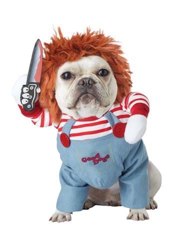 Click Here to buy Deadly Doll Costume for a Dog from HalloweenCostumes, CDN Funds & Shipping