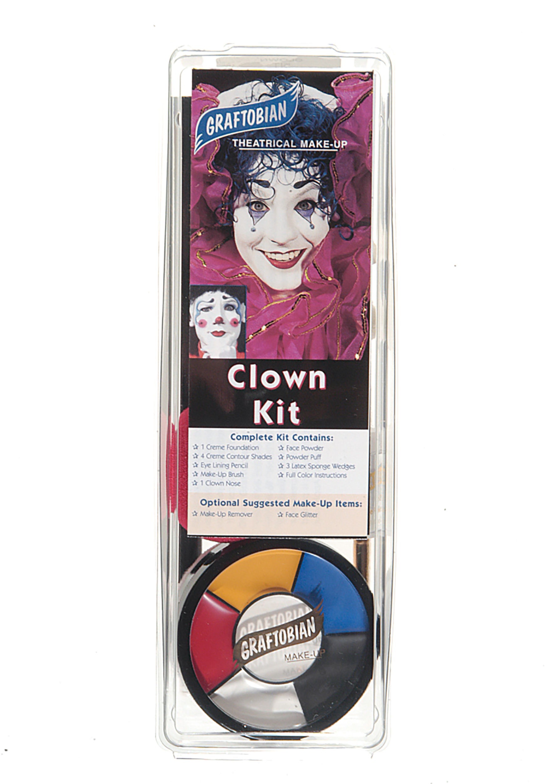 Deluxe Clown Face Makeup Kit