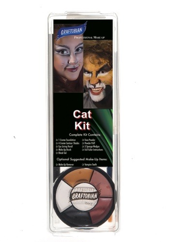 Click Here to buy Deluxe Cat Face Makeup Kit from HalloweenCostumes, CDN Funds & Shipping