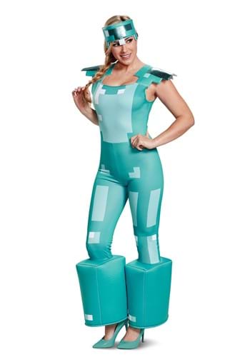 Click Here to buy Minecraft Female Armor Costume from HalloweenCostumes, CDN Funds & Shipping