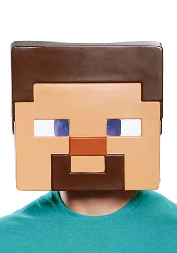 Click Here to buy Adult Minecraft Steve Full-Face Mask from HalloweenCostumes, CDN Funds & Shipping
