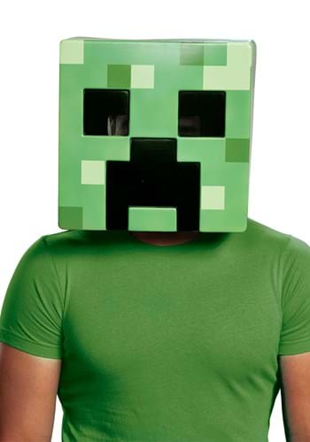 Click Here to buy Minecraft Creeper Mask for Adults from HalloweenCostumes, CDN Funds & Shipping