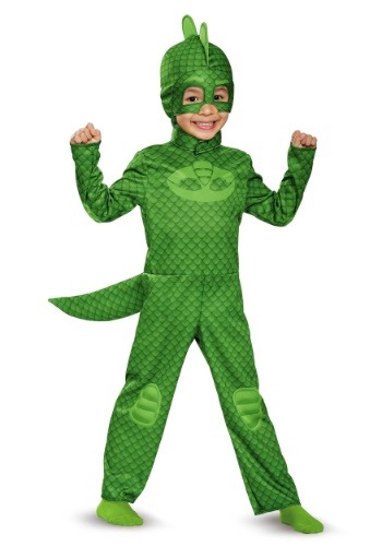 Click Here to buy PJ Masks Classic Gekko Costume for Toddlers from HalloweenCostumes, CDN Funds & Shipping