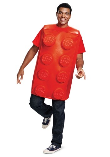 Click Here to buy Red Brick LEGO Costume for Adults from HalloweenCostumes, CDN Funds & Shipping