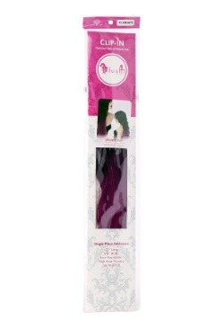 Heat Stylable Clip In Plum Nite 22" Hair Extension