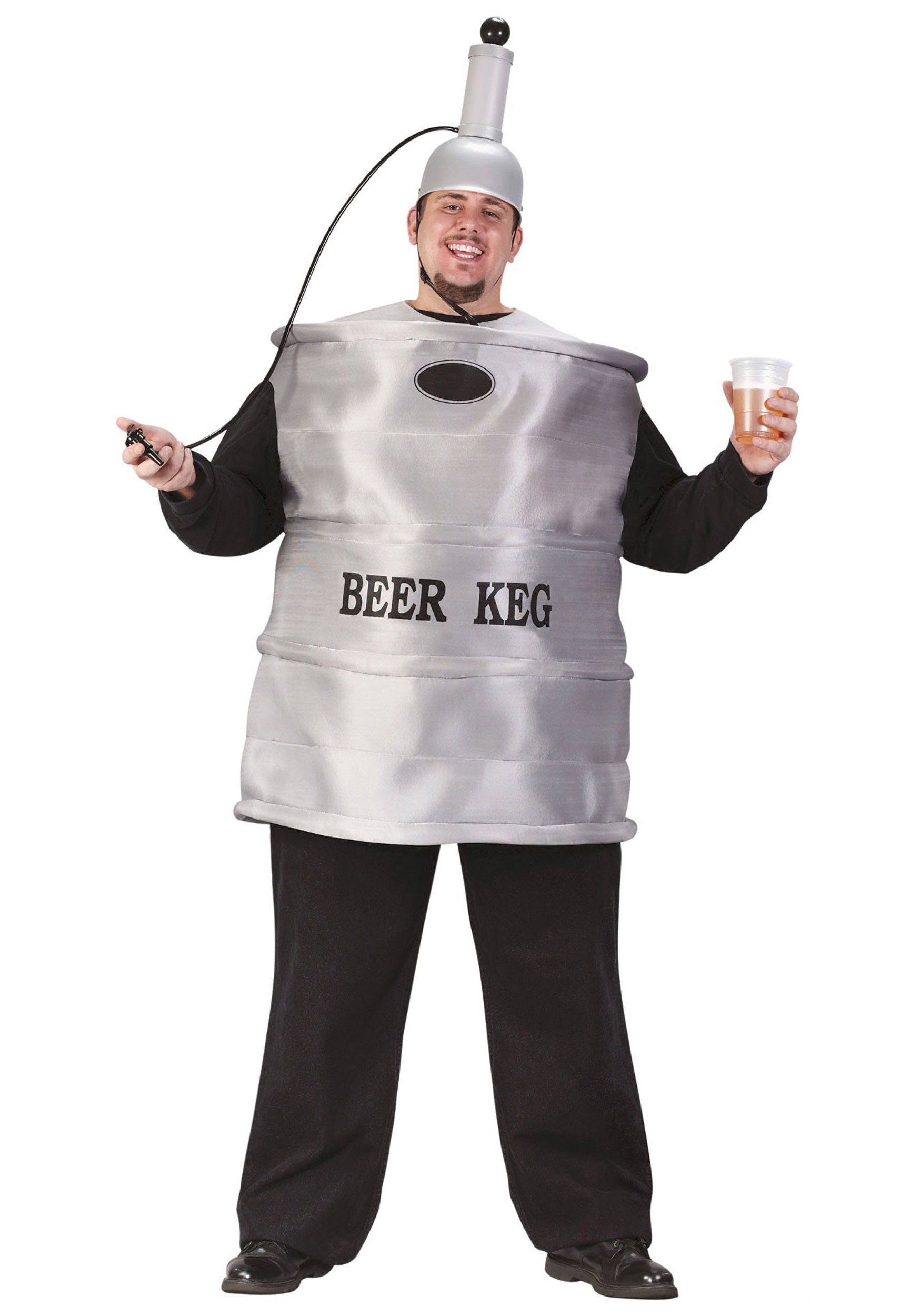 Men's Plus Size Beer Keg Costume