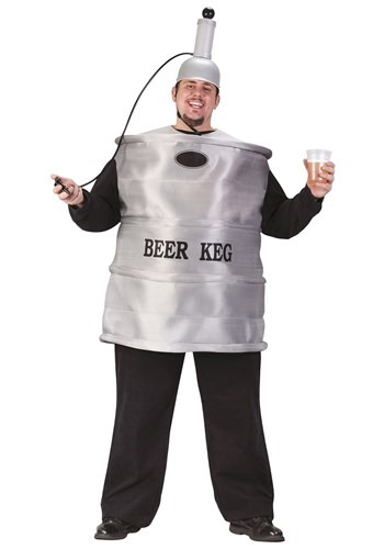 Click Here to buy Plus Size Beer Keg Mens Costume from HalloweenCostumes, CDN Funds & Shipping