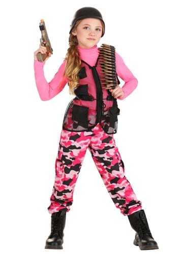 Kid's Pink Camo Trooper Costume