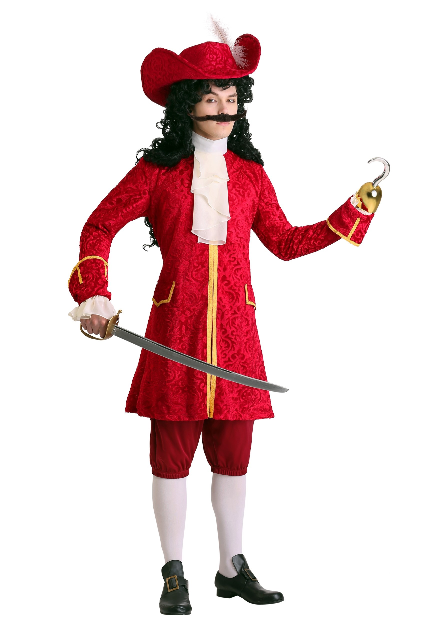 Mens Privateer Pirate Costume | Adult | Mens | Red | S | FUN Costumes