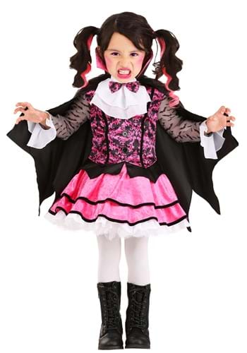 Click Here to buy Pink Vampire Toddler Costume from HalloweenCostumes, CDN Funds & Shipping
