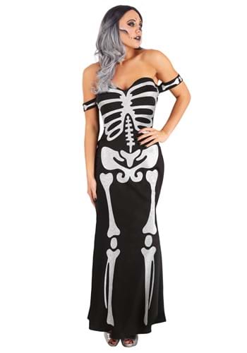 Womens High Fashion Skeleton Costume
