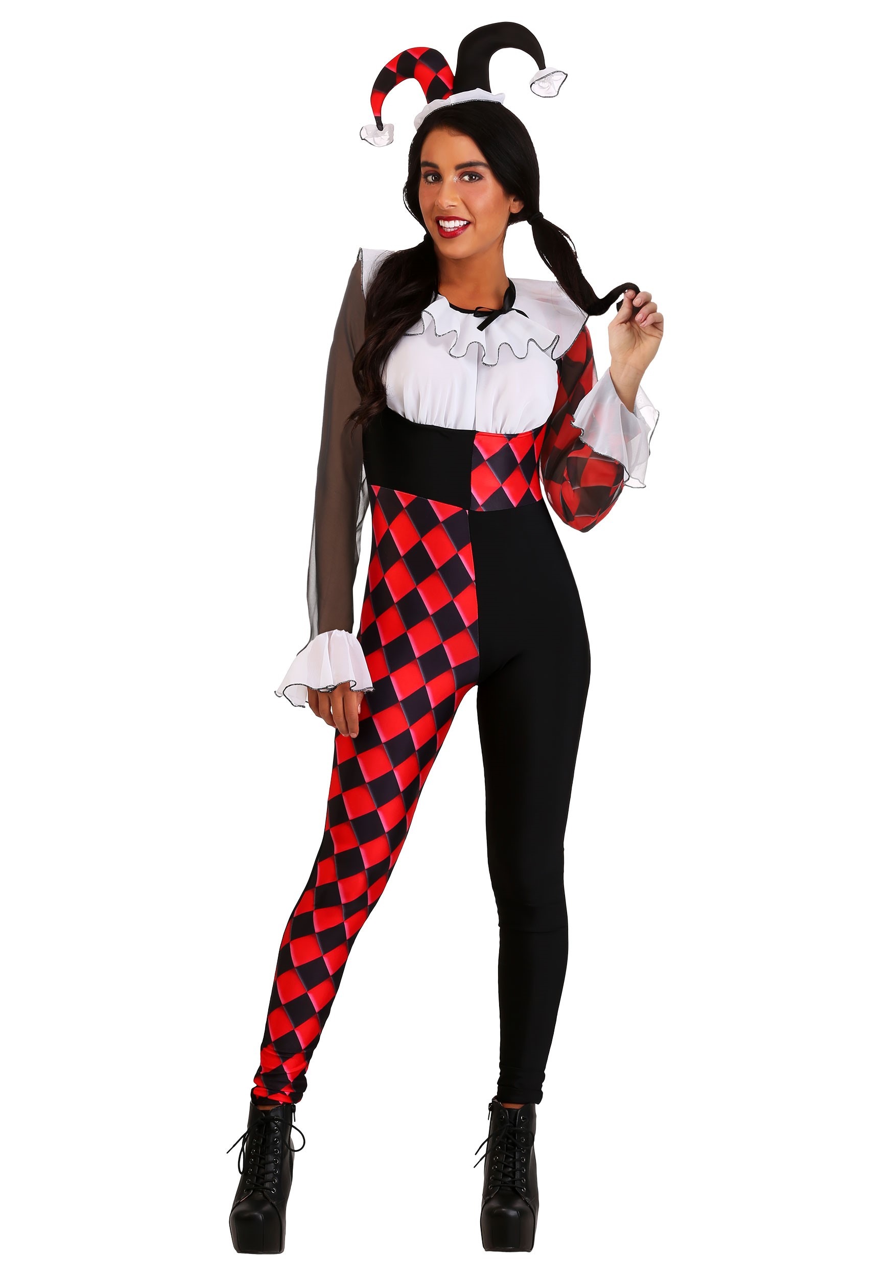 Chiffon Harlequin Costume For Women