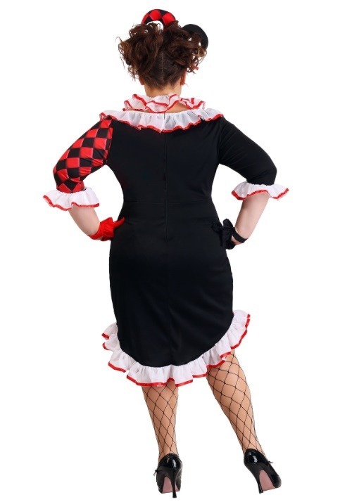 Womens Plus Size Haute Harlequin Costume Plus Size Clown Costumes 1612