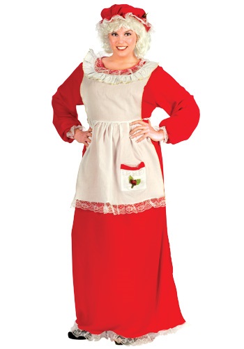 Click Here to buy Plus Size Mrs Claus Costume - Womens Christmas Costumes from HalloweenCostumes, CDN Funds & Shipping