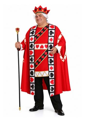 Plus Size King of Hearts Men's Costume upd