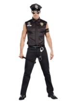 Sexy Cop Plus Size Men's Costume