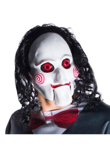 Click Here to buy Jigsaw Billy Mask With Hair for an Adult from HalloweenCostumes, CDN Funds & Shipping