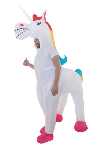 Click Here to buy Giant Inflatable Unicorn Costume for Adults from HalloweenCostumes, CDN Funds & Shipping