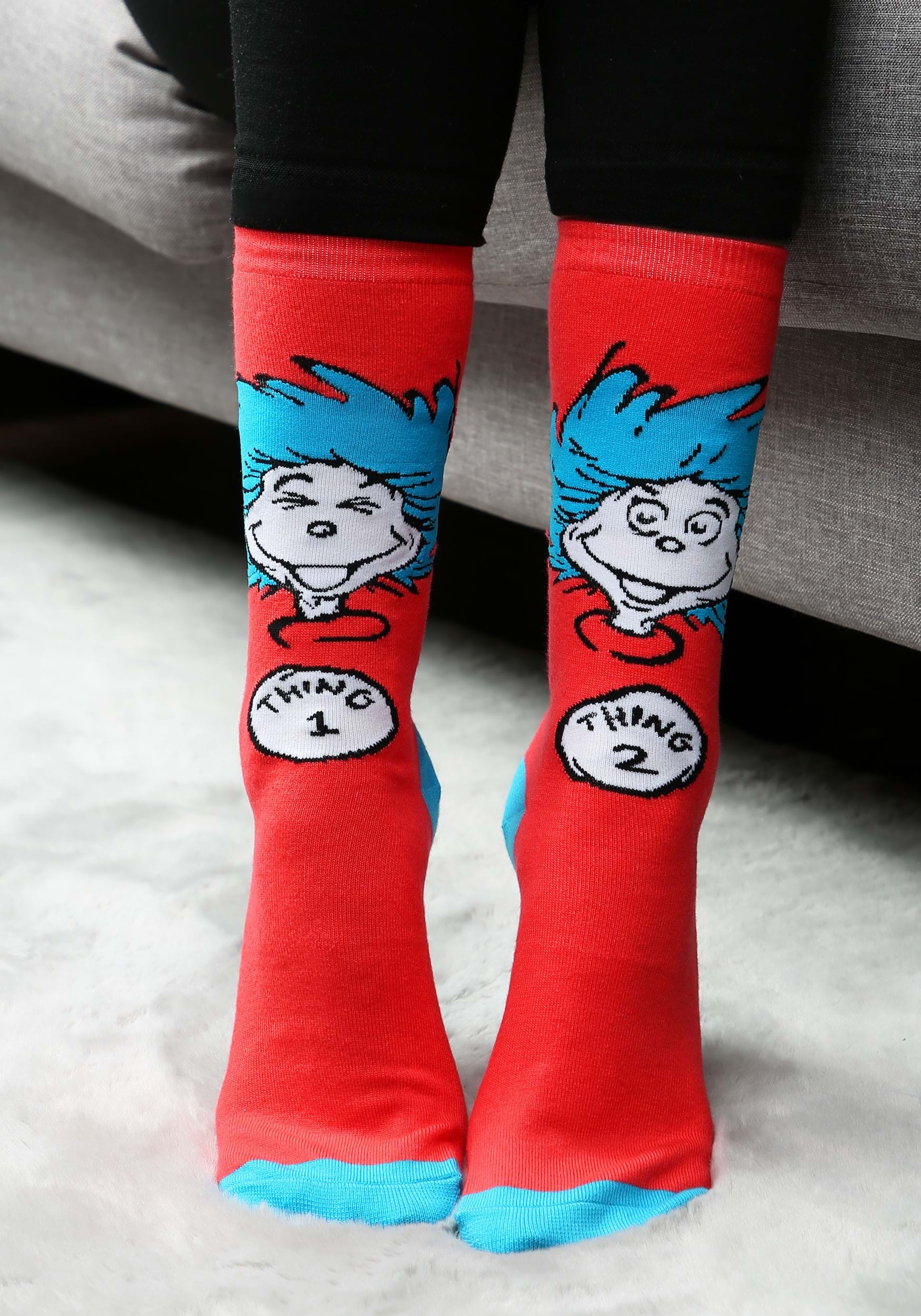 Thing 1 and Thing 2 Crew Socks