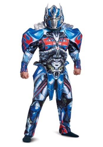 Click Here to buy Adult Transformers 5 Deluxe Optimus Prime Costume from HalloweenCostumes, CDN Funds & Shipping