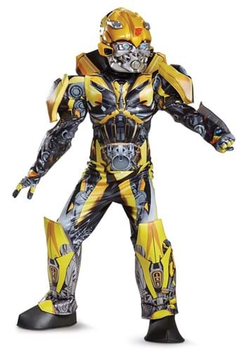 Click Here to buy Boys Transformers 5 Bumblebee Prestige Halloween Costume from HalloweenCostumes, CDN Funds & Shipping