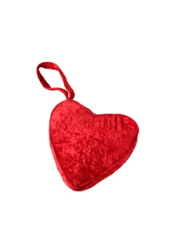 Click Here to buy Red Heart Costume Plush Purse | Valentines Day Accessories from HalloweenCostumes