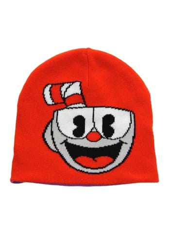 Click Here to buy Reversible Cuphead Knit Hat from HalloweenCostumes, CDN Funds & Shipping