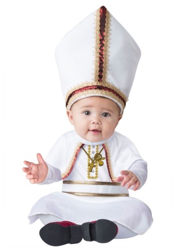 Click Here to buy Pint Sized Pope Baby Costume | Religious Costumes from HalloweenCostumes, CDN Funds & Shipping