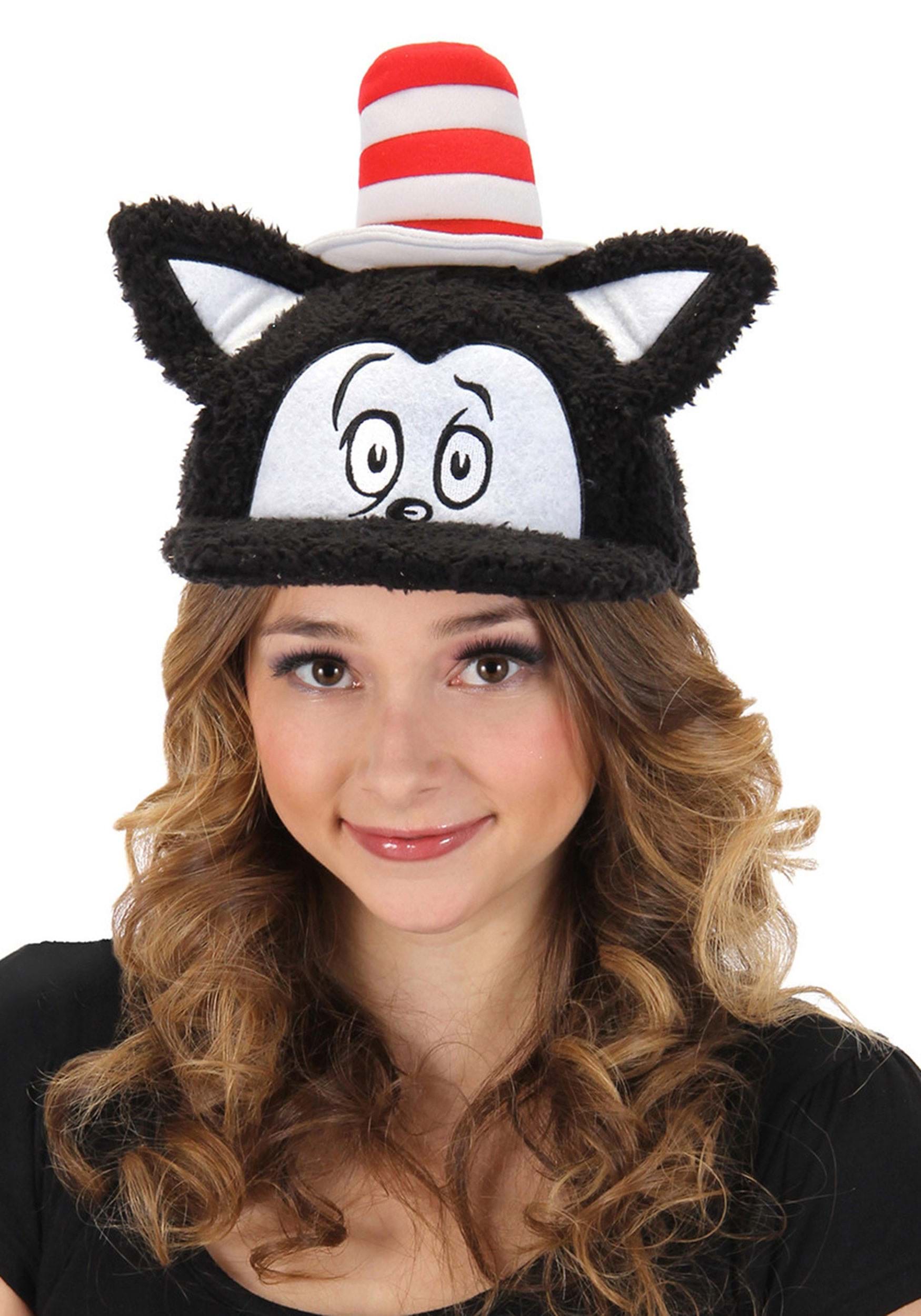 Dr. Seuss Cat In The Hat Fuzzy Cap For An Adult