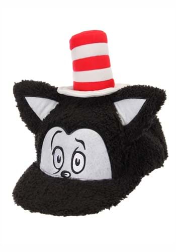Click Here to buy Dr. Seuss Cat in the Hat Fuzzy Cap for an Adult from HalloweenCostumes, CDN Funds & Shipping