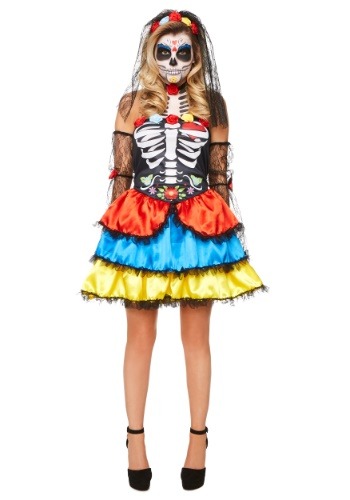 Click Here to buy Day of the Dead Senorita Adult Costume from HalloweenCostumes, CDN Funds & Shipping