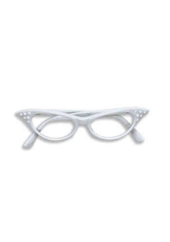 Click Here to buy 50s White Rhinestone Glasses from HalloweenCostumes, CDN Funds & Shipping