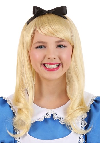 Click Here to buy Girls Alice Wig | Alice in Wonderland Accessories from HalloweenCostumes, CDN Funds & Shipping