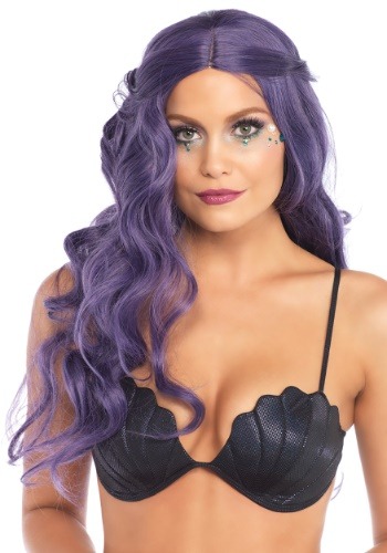 Click Here to buy Mermaid Wave Long Purple Womens Wig from HalloweenCostumes, CDN Funds & Shipping