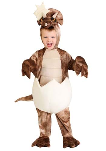 Click Here to buy Tiny Triceratops Dinosaur Costume for Toddlers from HalloweenCostumes, CDN Funds & Shipping