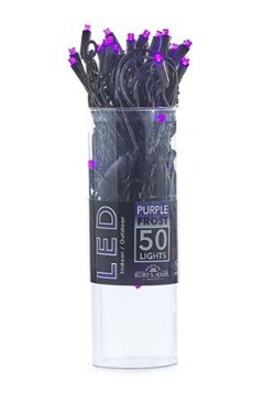 Purple Frost LED 50-Indoor/Outdoor String Lights