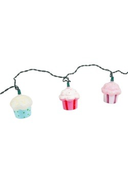 Plastic Cupcake 10-Piece String Light Set