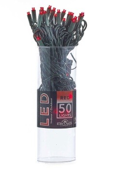 Red LED 50 Indoor/Outdoor String Lights