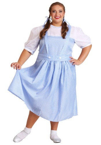 Click Here to buy Womens Plus Size Kansas Girl Costume Dress from HalloweenCostumes, CDN Funds & Shipping