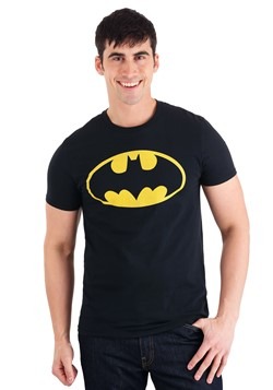 Men's Batman Logo Black T-Shirt
