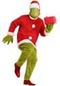 Men's The Grinch Santa Jumpsuit with Mask Costume Alt 3