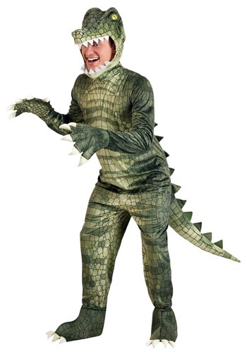 Adults Plus Size Dangerous Alligator Costume