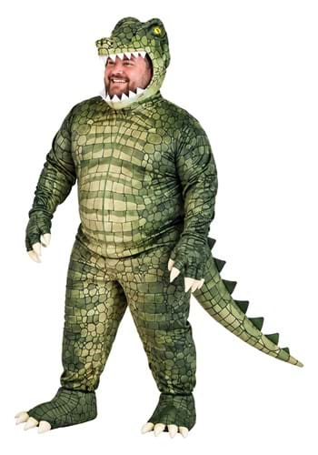 Plus Size Adult Dangerous Alligator Costume upd