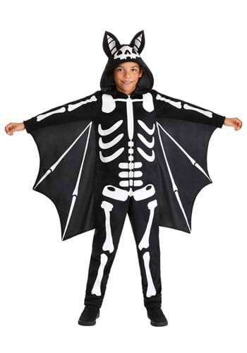 Kids Skeleton Bat Costume Alt 1
