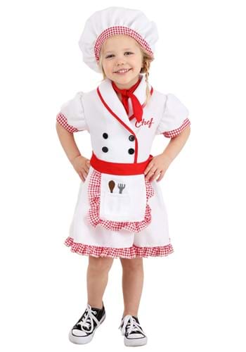 Click Here to buy Toddler Fresh Chef Girls Costume from HalloweenCostumes, CDN Funds & Shipping