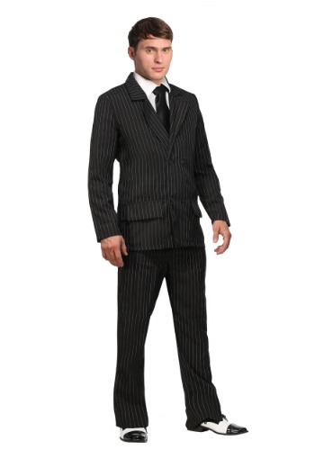 Click Here to buy Deluxe Pin Stripe Gangster Suit  - Double Breasted Gangster Costume from HalloweenCostumes, CDN Funds & Shipping