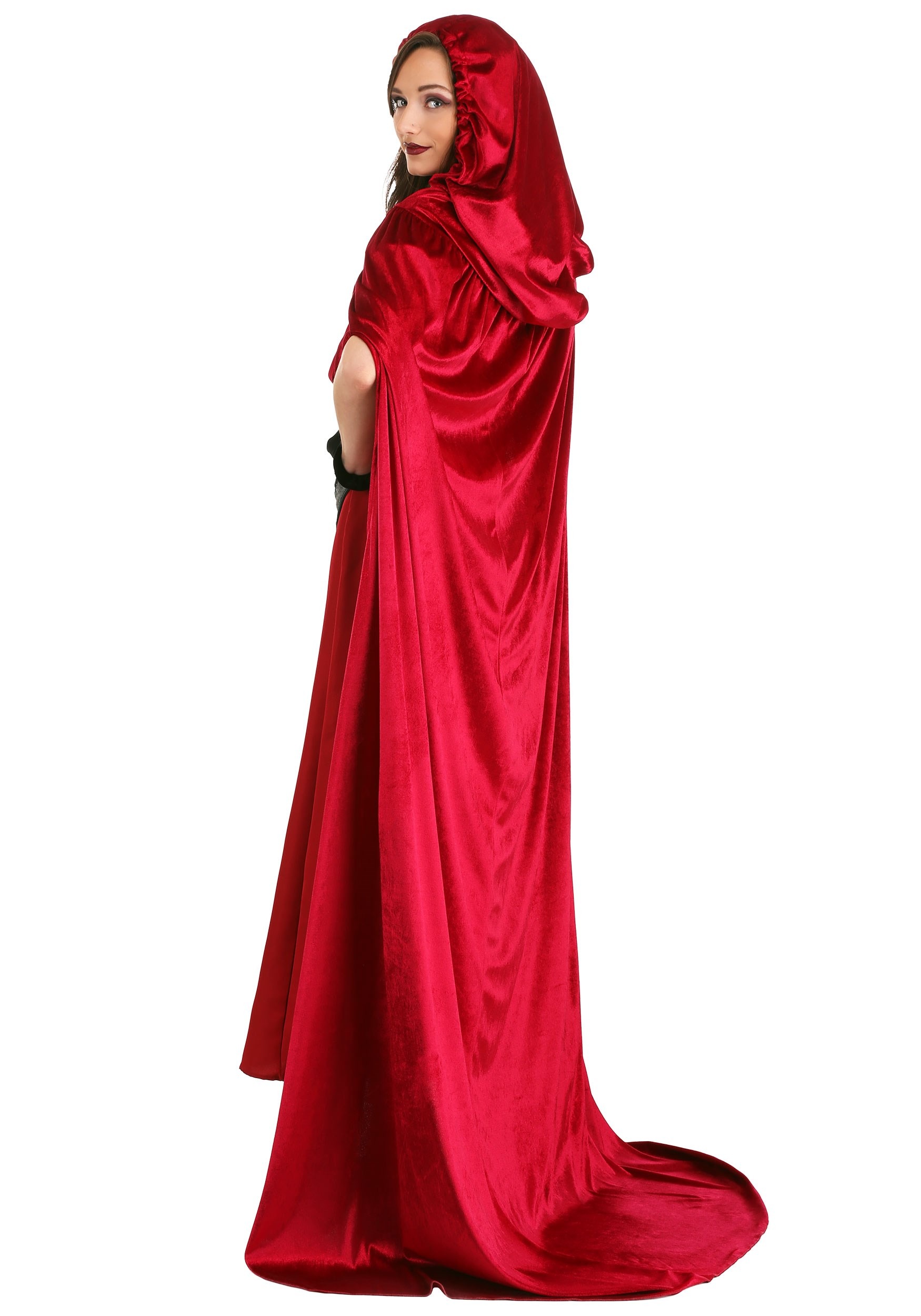 Crimson Riding Cloak For Adults