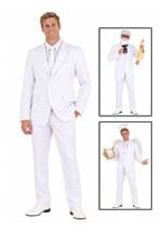 Mens White Suit Costume New Main