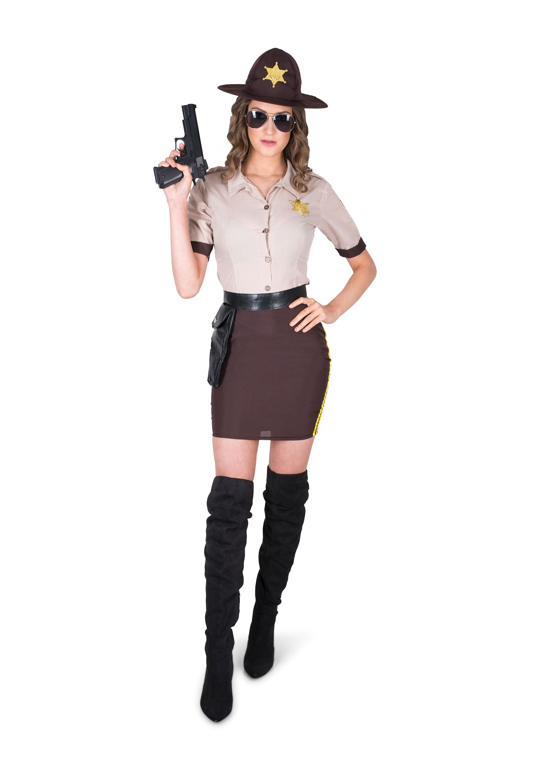Sultry Sheriff Womens Costume. 